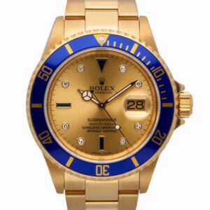 Rolex Submariner – 16618 (Gold Serti)