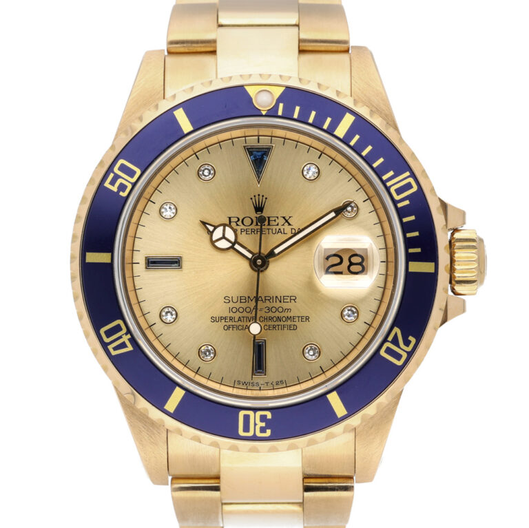Rolex Submariner – 16808 (Gold Serti)
