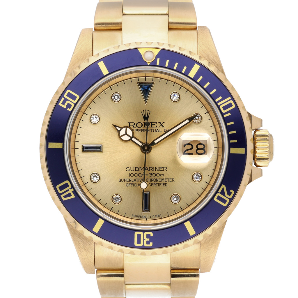 Rolex Submariner – 16808 (Gold Serti)